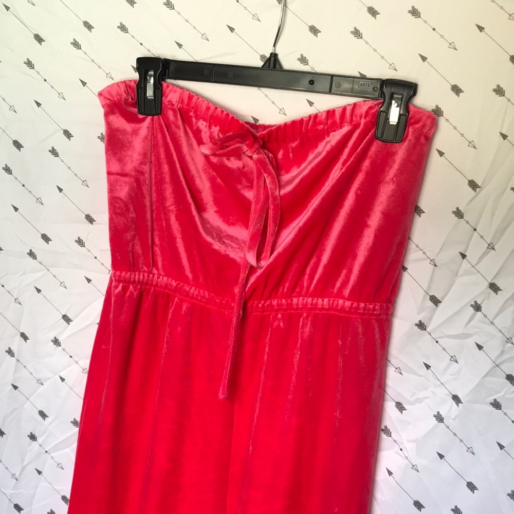 2000’s Hot Pink Velour Cropped Jumpsuit